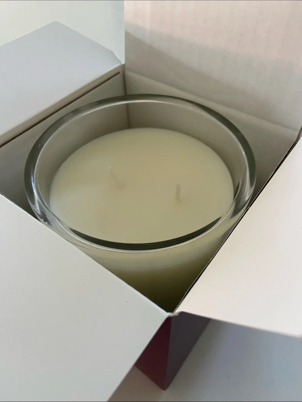 Pottery Barn White Fig Jasmine Candle - Deep Plum